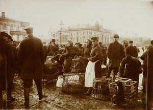 The Birds Market at the Trubnaya Square in Moscow