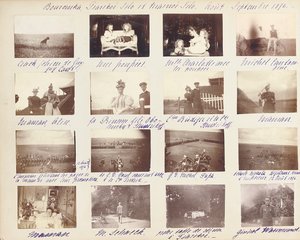 The Russian Imperial Family, page from an album of photographs, c.1897-99 by Russian Photographer