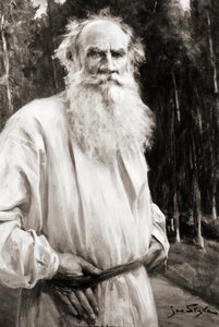 Count Leo Tolstoy, after a painting by Jan Styka