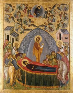 Dormition of the Mother of God, 1500-25 by Russian School