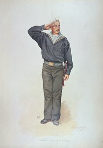 Russian sailor in the Uniform of the Russian Navy at the end of the nineteenth century