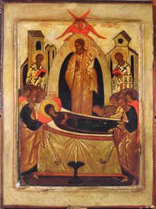 The Dormition of the Virgin by Russian School