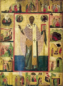 Saint Nicholas of Zaraisk with Scenes from His Life