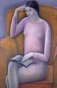 Woman Reading by Ruth Addinall