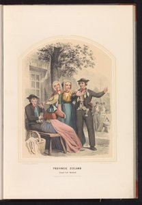 Costume of South Beveland in Zeeland, 1857 by Ruurt de Vries
