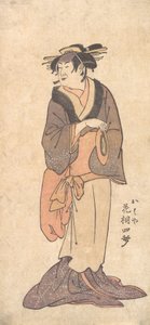 Unknown Actor Impersonating an Old Woman by Ryukosai