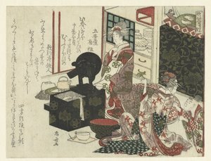 Courtesans at Their Toilet by Ryuryukyo Shinsai