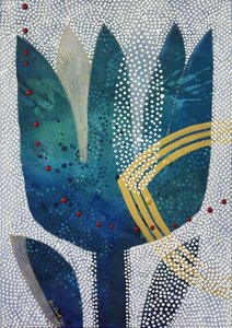 Abstract Teal Flower by SAN STARLING