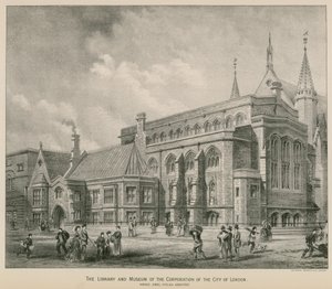 The Library and Museum of the Corporation of the City of London; Guildhall by S. Rosenthal