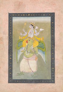 Vishnu on Garuda by Sajnu