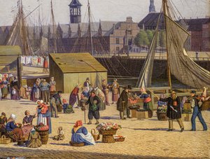 Hejbro Plads, a Market Place in Copenhagen (detail)