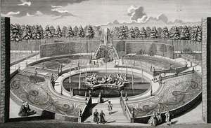 View of the Grotto at Geibach by Salomon (after) Kleiner