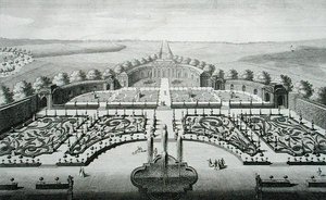 View of the Orangery at Geibach, engraved by Johann Georg Pintz by Salomon (after) Kleiner
