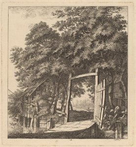 A Rustic Gate beside a Lake
