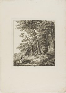 Fishermen with Children, plate two from Paysages Dédiés à M. Warelet by Salomon Gessner