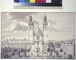 Front View of the Servite Church in the Suburb of Rossau