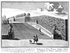 Prospect of the Western Staircase with Access Ramp