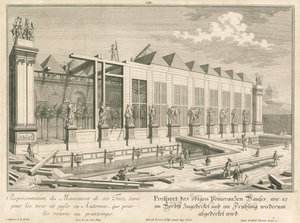 View of the Orangery during Winter Covering by Salomon Kleiner