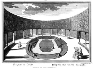 View of a Round Bosquet by Salomon Kleiner