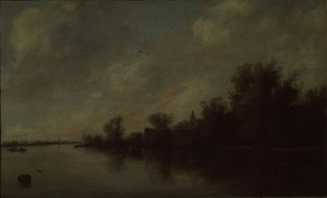 River View, 1631 by Salomon van Ruisdael or Ruysdael