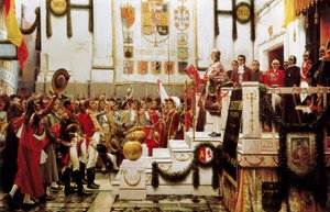 Promulgation of the Constitution of Cadiz, Spain by Salvador Viniegra y Lasso de la Vega