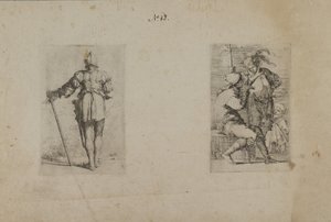 (Figurine Series) Back of Helmeted Man, Standing