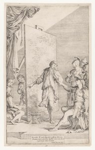Alexander the Great in the Studio of Apelles by Salvator Rosa