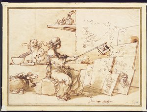 Allegory of Poor Painting, c.1649-50 by Salvator Rosa