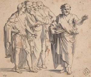 Figure Group by Salvator Rosa