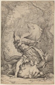 Jason and the Dragon by Salvator Rosa