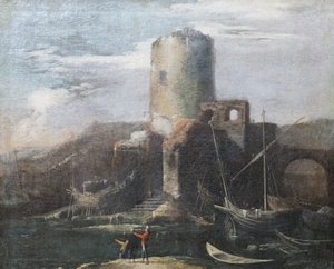 Landscape with Ruins by Salvator Rosa