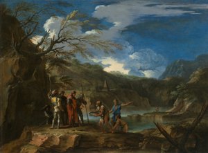 Polycrates and the Fisherman, c. 1664 by Salvator Rosa