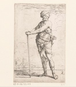 Soldier with War Hammer (Small Figures) by Salvator Rosa