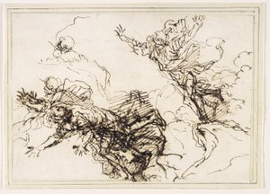 Studies for the Death of Empedocles by Salvator Rosa