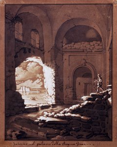 Interior of Palace of Queen Giovanna by Salvatore Cammarano