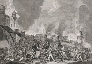 Fire of Moscow on 15th September 1812 The French in Moscow by Salvatore Cardelli