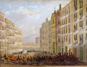 Risorgimento: Barricades in the Neighborhood of Santa Brigida in Naples