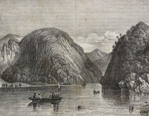 Rogers Passage in Lake George, United States of America (lithograph)