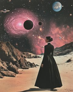Elegant Traveler Pink Galaxy