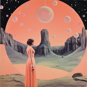 Elegant Woman Alien Sky