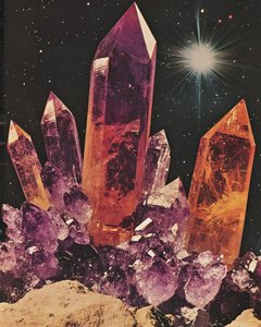 Glowing Crystal Cosmos