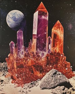 Glowing Crystal Moonscape by Samantha Hearn