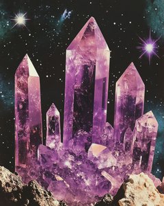 Mystical Amethyst Galaxy