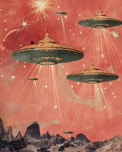 Retro Saucer Invasion
