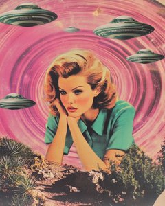 Retro Sci-Fi Woman by Samantha Hearn