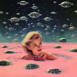 Retro Space Girl Dream