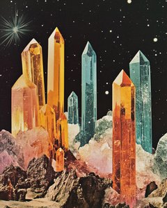 Starry Crystal Peaks by Samantha Hearn