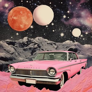 Vintage Pink Space Drive by Samantha Hearn