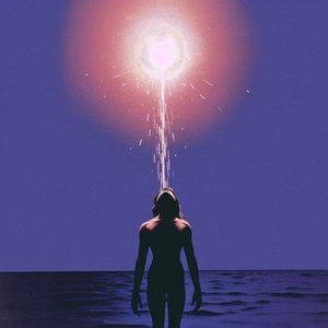 Woman Embracing Cosmic Light