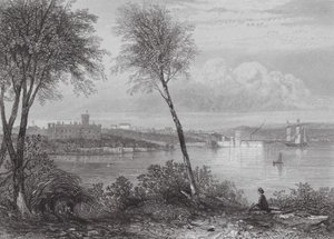 Australia: Government House, Sydney by Samuel (after) Prout